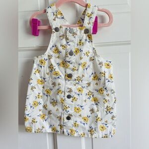 Cute Baby Girl White Floral Skirtall Dress The Children's Place 18-24M Toddler